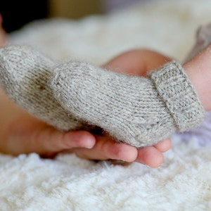 MADE TO ORDER/ Hand knitted baby socks/ Sheep wool