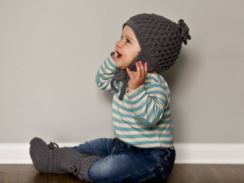 MADE TO ORDER Hand knitted baby hat Winter hat merino wool