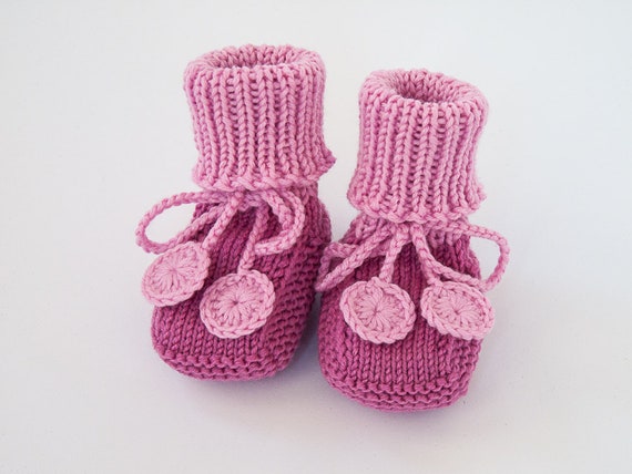 knitted baby shoes for sale