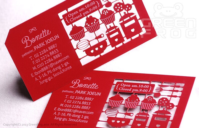 100 Customized Business Cards for a PatissierBakerChef ...