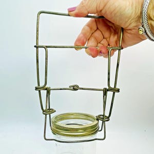 Vintage Antique Canning Mason Jar Lifter Tongs Metal Wire Grabber Primitive Rustic Canning Gadget Antique Canning Supplies Wire Canning Tong