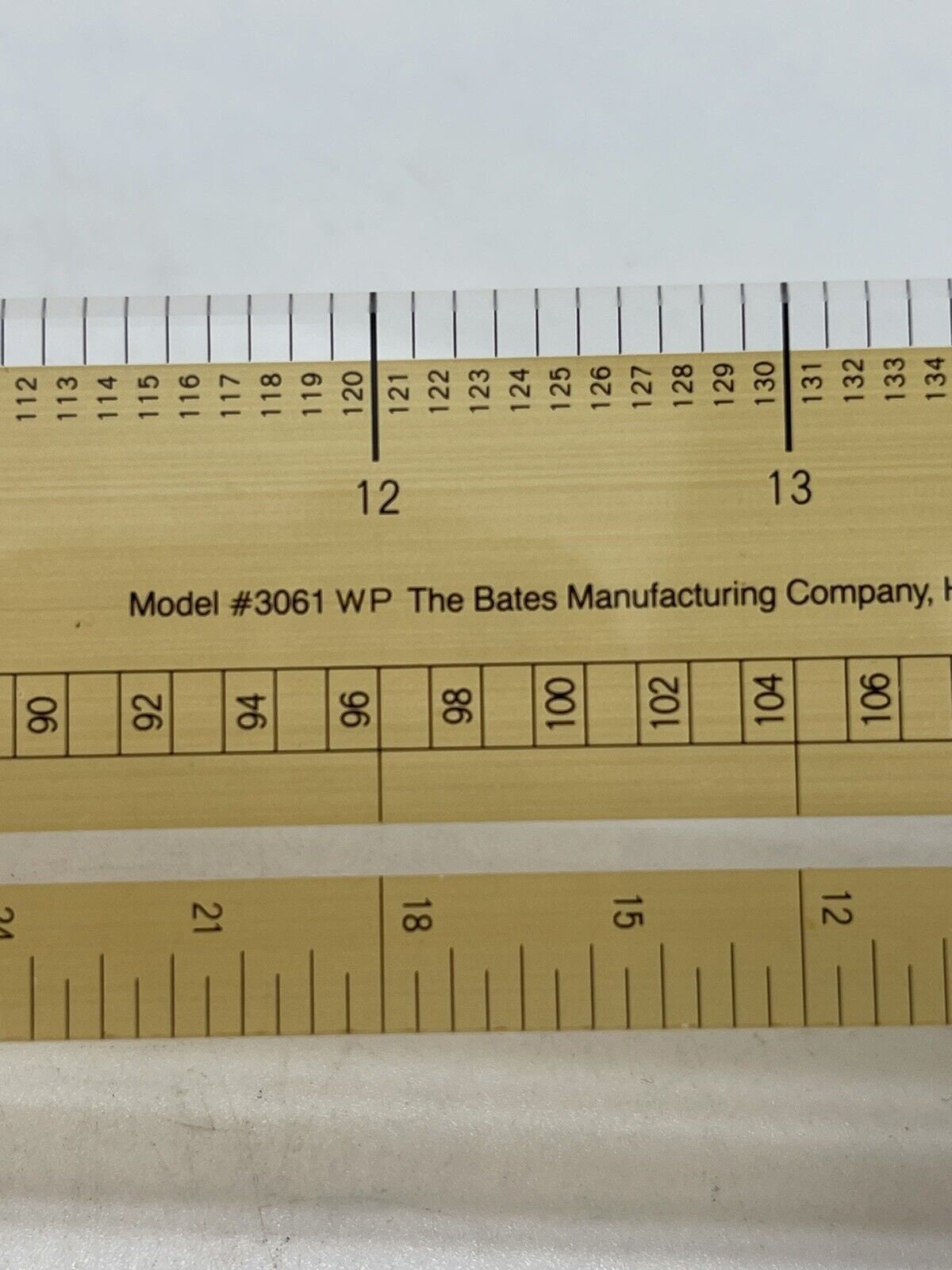 Vintage BATES SYSTEM 3000 Ruler 15