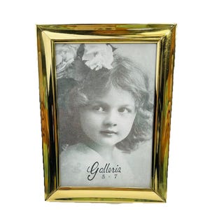 Solid Brass Picture Frame 5&quot; X 7&quot; Photo Frame Vintage Unused Classic Brass Frame Free Standing or Wall Hanging Brass Photo Frame