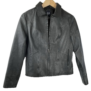 ジャケット・アウター 90s OLD GAP BLACK Leather Jacket il_fullxfull.6814247401_7xqe.jpg
