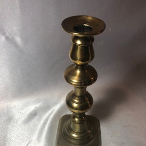 Brass Candleholder; candlestick, brass, 9&quot;, push up candle bar