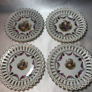 Reticulated Round Porcelain Dishes; Germany