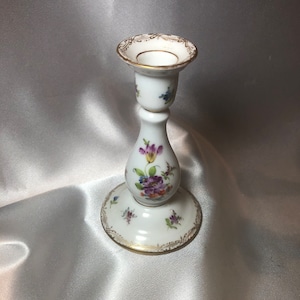 RK Dresden Germany China Candleholder; 6 3/8&quot; high