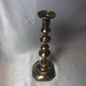 Beehive Brass Candleholder; candlestick, brass beehive