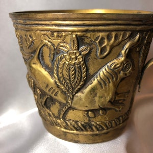 Reproduction of Ancient Grecian Gold Cup-Vapheio Sparta