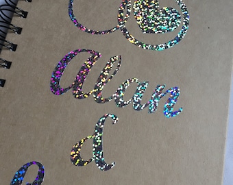 Agenda de bodas personalizada, diario de tapa dura Kraft