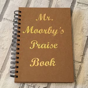 Teacher Notebook, Personalised Notebook, Teacher Gift, Personalised Journal, Teacher Journal, Thank You Present, Gifts for Her