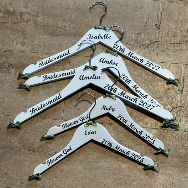 Personalised Wedding Hanger | Bridal Party Keepsake