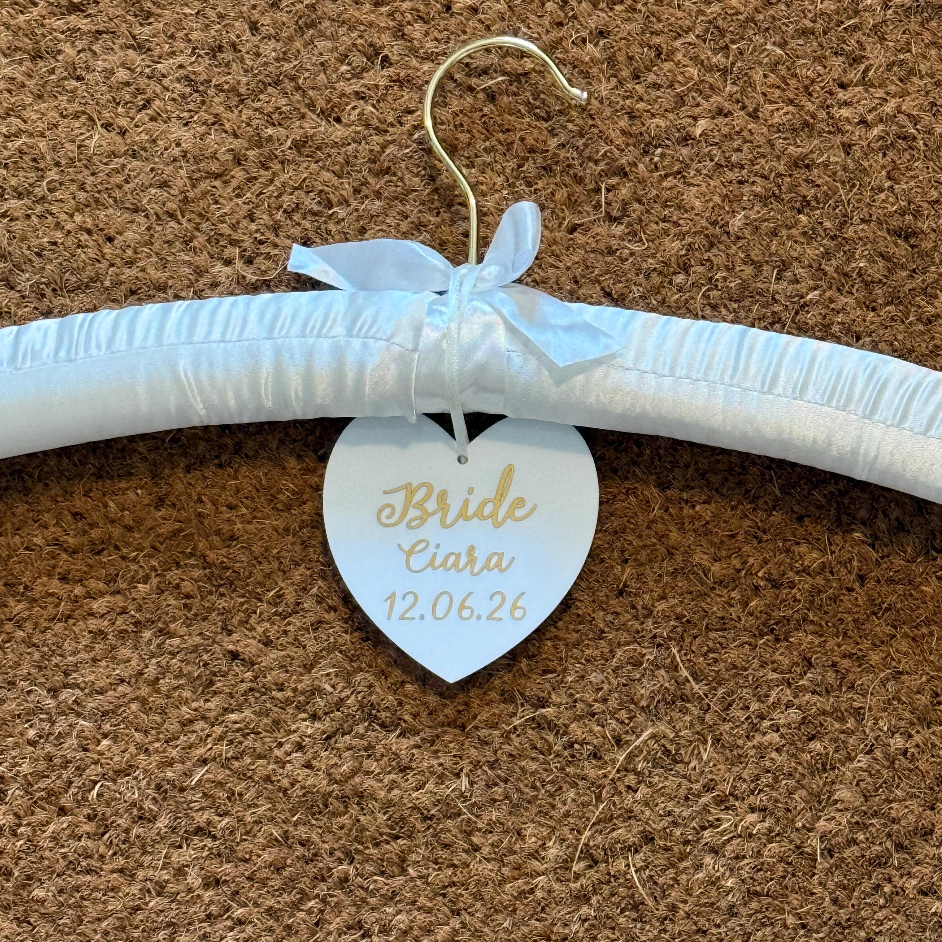 coat hanger for wedding dress Amazon.com: FillTouch 2 Pack Bride Hanger for Wedding Dress Elegant Bride  Dress and Groom Tuxedo Suit Wooden Hanger with Bow Tie for Wedding Day Gift  Supplies Bridal Party Shower(Pink) : Home &