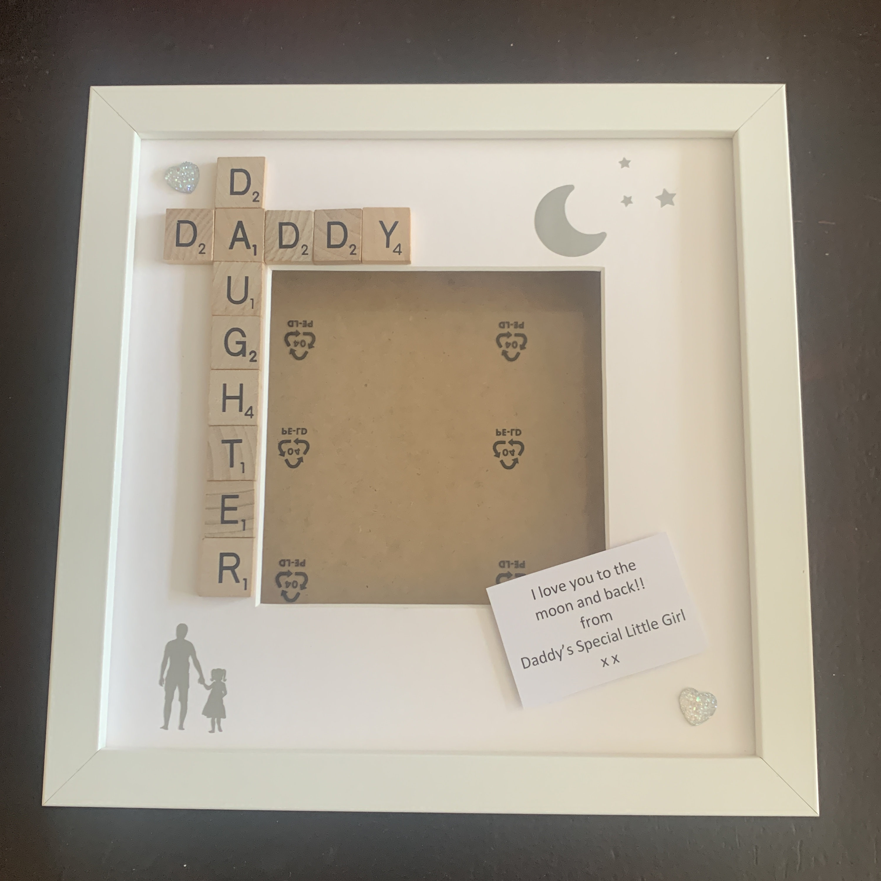 Daddy Scrabble Frame Daddy Daughter Frame Personalised Scrabble Frame Scrabble - Etsy UK
