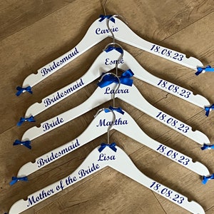 Wedding Hanger Personalised, Bridesmaid Dress Hangers, Wedding Dress Hanger, Maid of Honour Dress Hanger, Bridal Hangers, Dress Hanger