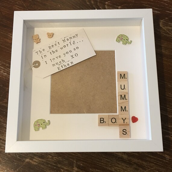 mummy and son photo frame