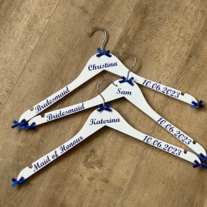 Grucce per matrimoni, personalizzate, grucce per abiti da damigella d'onore, grucce per abiti da sposa, grucce per damigella d'onore, regali per feste nuziali, grucce per abiti