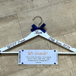 Prom Hanger, Personalised Prom Dress Hanger, Keepsake, Personalised, Photo Prop, Special Occasion Hanger