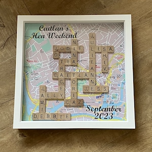 Family Names Scrabble Art Frame, Scrabble Frame, Scrabble Art Frame, Family Scrabble Frame, Gifts For Her, Gifts For Him, Gifts For The Home