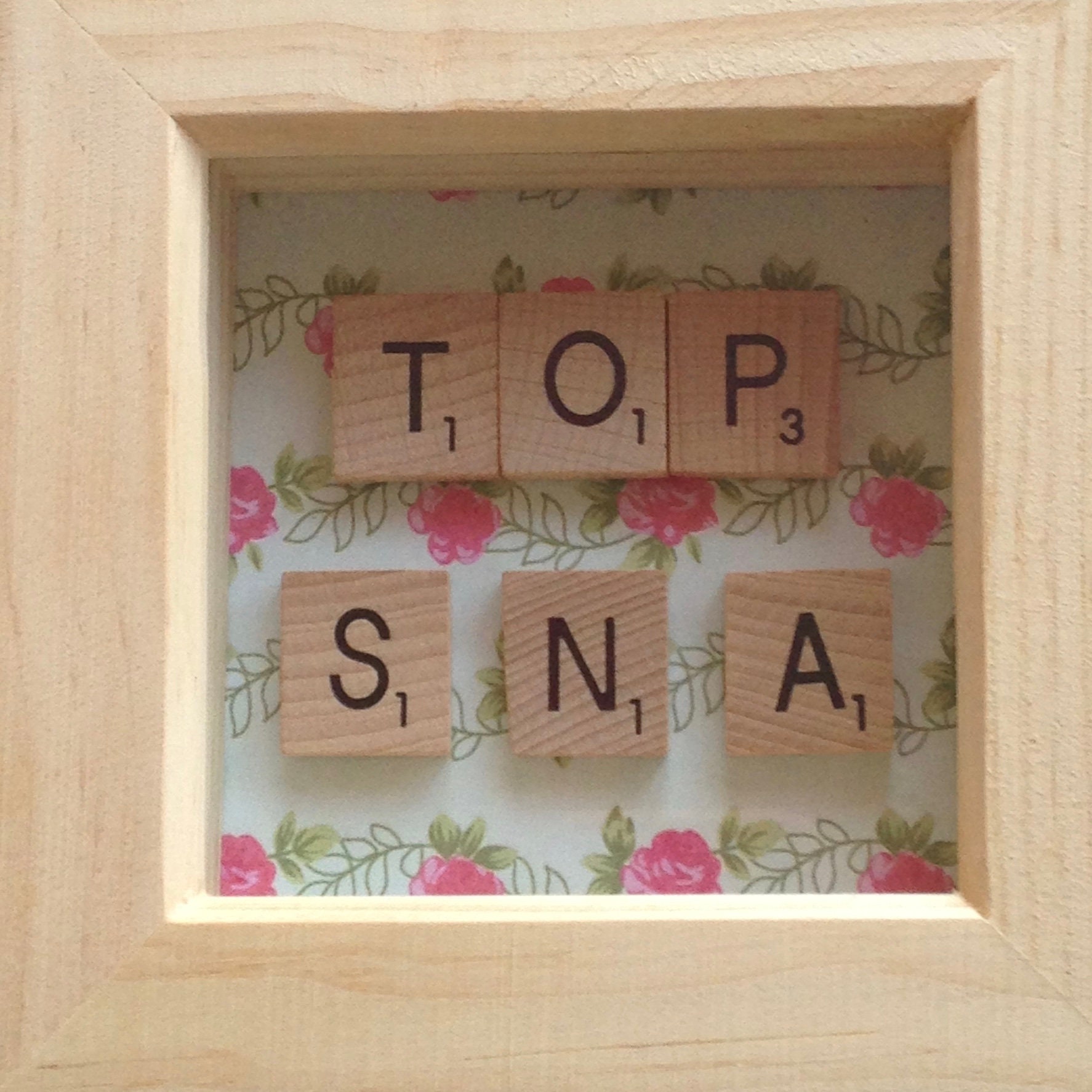 Teacher Gift Scrabble Frame Scrabble Art Teacher Teaching Etsy UK