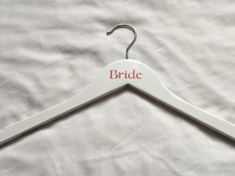 Rose Gold Wedding Bridal Hangers Role Only