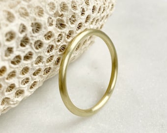 585, 1.5 mm real gold ring