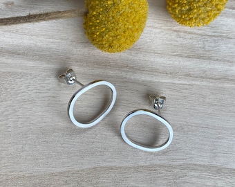 Fine rings-ear studs large