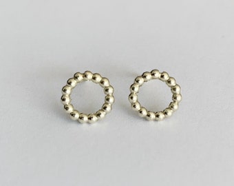 Pearl ear studs 585 gold