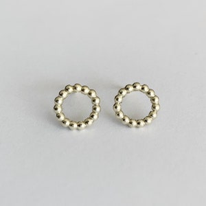 Pearl ear studs 585 gold