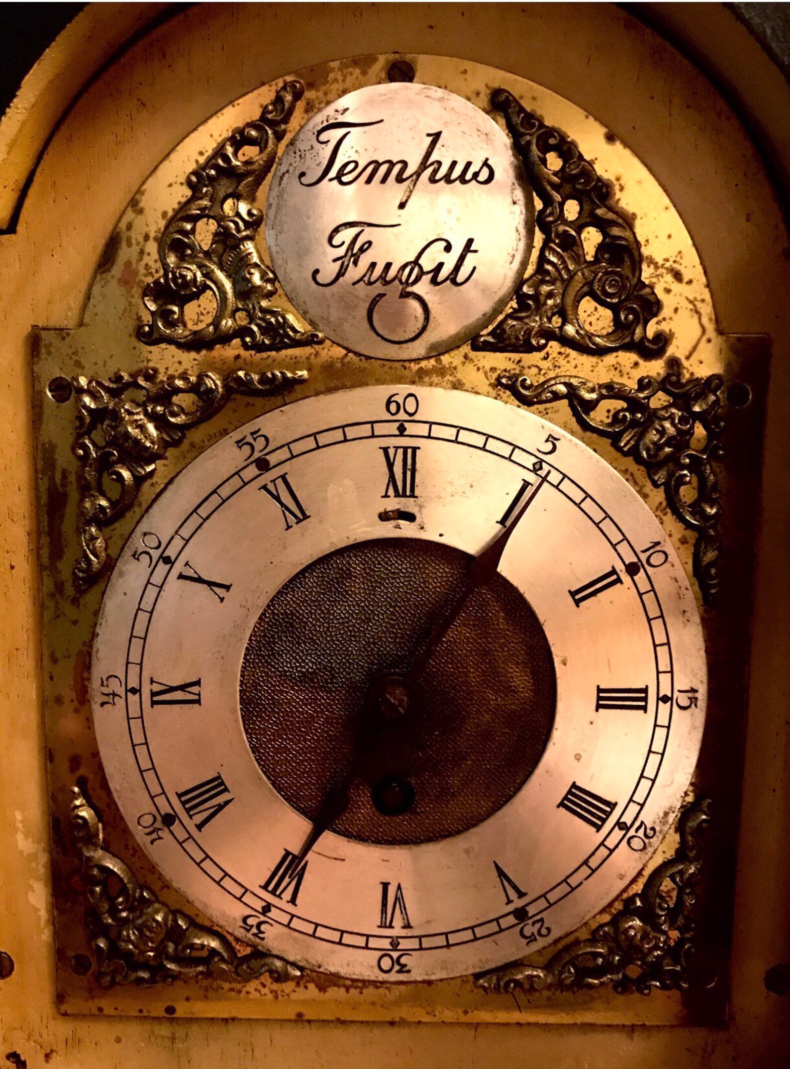 SALE Grandfather clock hand painted revamped in the making Etsy