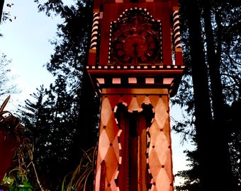 Gold and Silver Grandfather Clock #4 . Whimsical Plus