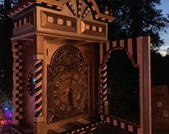 Gold and Silver Grandfather Clock #4 . Whimsical Plus
