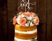 Wedding Cake Topper - Best Day Ever - Birch