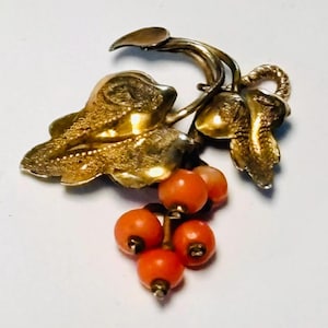 Antique Yellow Gold Five Natural Seed Pearls Art Nouveau Chain Pendant Victorian Necklace Vintage Necklace
