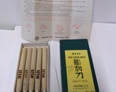 Vintage New NIJI Wood Carving Knife Set Orig Box Instructions
