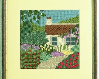 TPX 119 Wisteria Cottage Stickbild für Strukturstiche