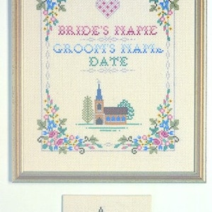 CSM 507 bruiloft bloemen lente zomer bruiloft of zilveren verjaardag kruissteek sampler kit