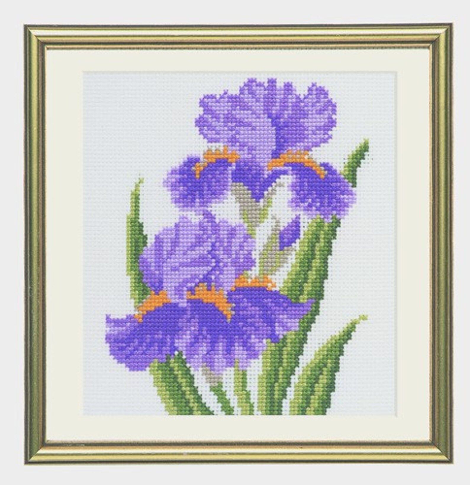 CS 718 Irises Cross Stitch Starter Kit Etsy