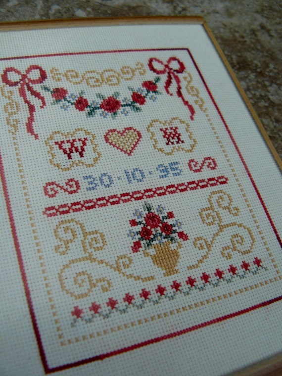 Bodas De Oro Aniversario tarjeta de felicitación-Cross Stitch Kit Por 16 Aida