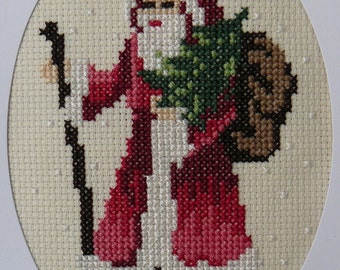 Weihnachtsmann Weihnachtsmann Kreuzstichkarten-Kit