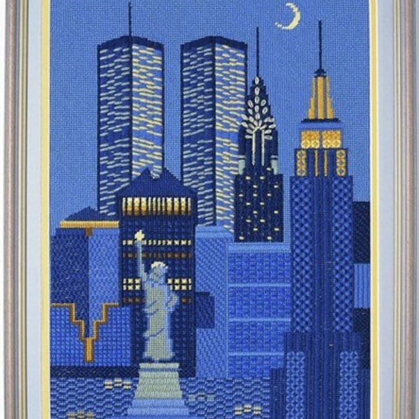 TPX 103 New York Skyline Tapestry Textured Stitch Kit de travail à l'aiguille