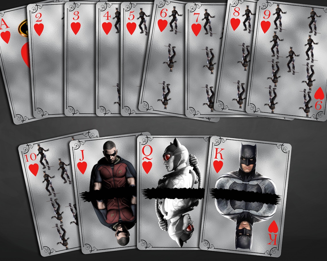 Batman Playing Cards Instant Download Digital Playing | Etsy