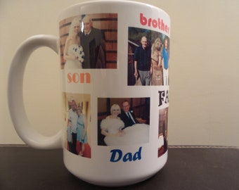 XL Personalised Mugs Printed with Any Design (15oz/450ml) with Gift Box