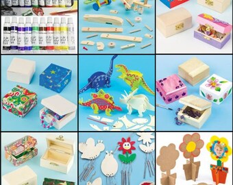 Wooden Creative Craft Kit - Design Your Own - Rainy Day Activities