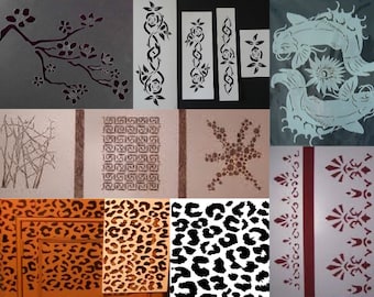Custom made Polyester (Mylar) Stencils - A4/A5 - make your own stencil design