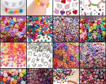 Jewellery Making Beads Kit - Make Your Own Charm Friendship Bracelet - DIY Charm Bracelets