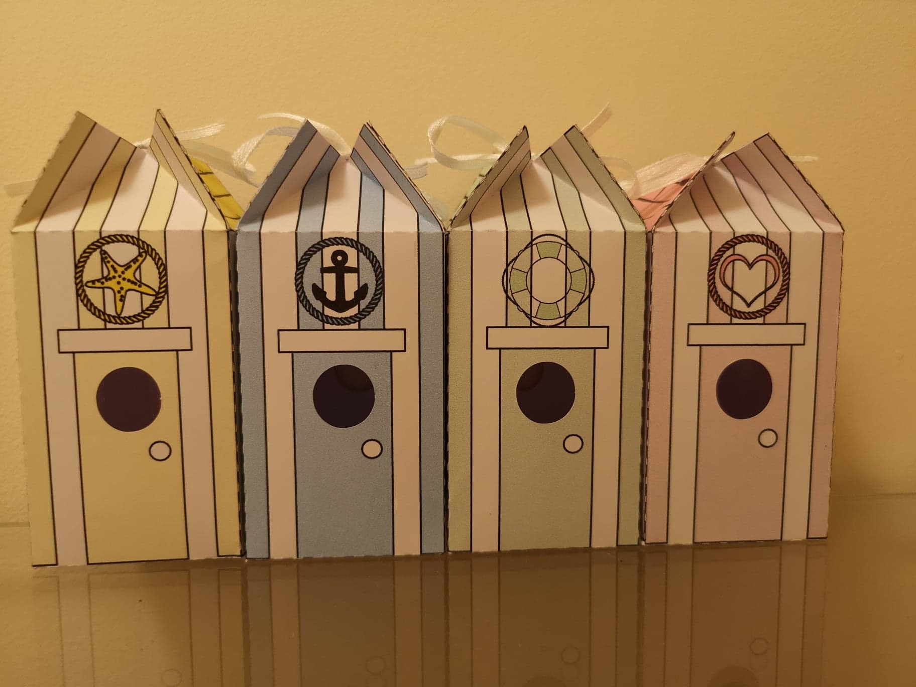 Beach Hut Gift Boxes Beach Hut Wedding Favour Boxes Etsy UK