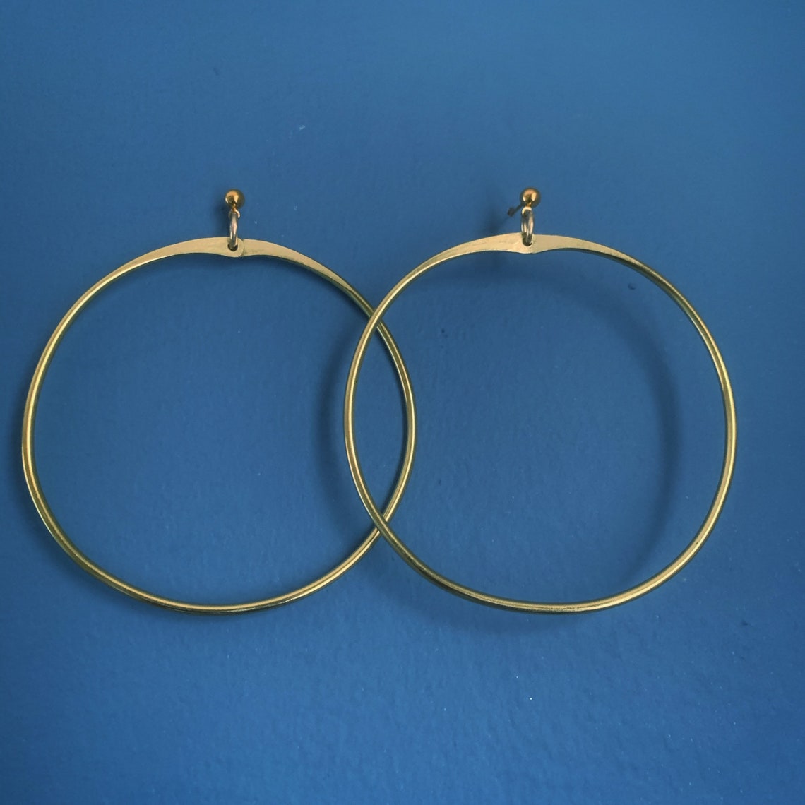 The Perfect Handmade Hoops gold Hoops Brass Classic Hoops Etsy