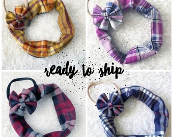 RTS: Fall Bow/Scarf Sets, Infinity Scarf, Baby Scarf, Scarves, Baby Bow, Clips, Girl Bow, Mommy and Me, Petite Bow, Piggies