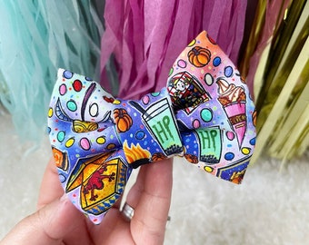 Spellbinding Snacks Floppy Bow Kopftuch, Messy Bow, Baby Stirnband, Stirnband, Turban, Knoten, Clips, Mädchen Schleife, Disney, Petite Bow, Schweinchen